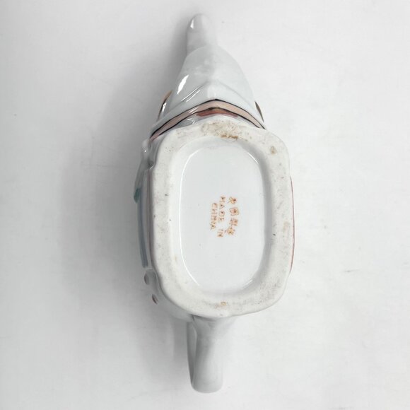 Vintage Elephant Porcelain Ceramic Teapot And Baby Elephant Calf Lid Gold Accent - Picture 15 of 16